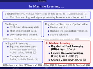 Preliminaries
In Machine Learning ...
Background Now, we have many kinds of data (SNS, IoT, Digital News) [1].
→ Machine l...