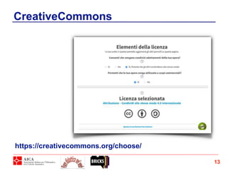 https://creativecommons.org/choose/
CreativeCommons
13
 