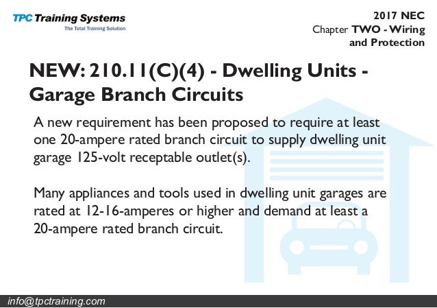 Proposed Changes Revisions To The 2017 National Electrical Code C