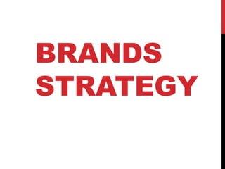 BRANDS
STRATEGY
 