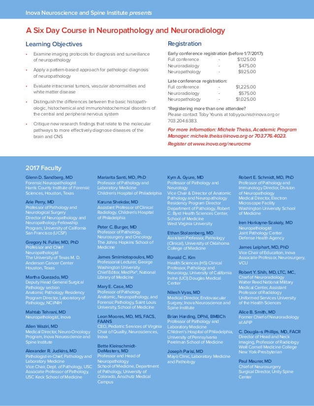 2017 Washington Neuroradiology And Neuropathology Review Courses
