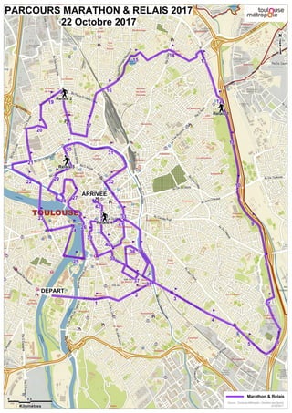 Parcours Marathon de Toulouse 2017