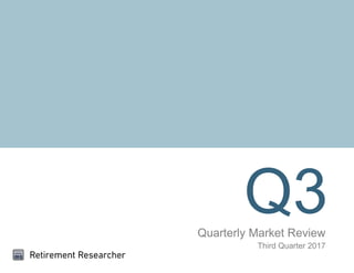 Q3Quarterly Market Review
Third Quarter 2017
 