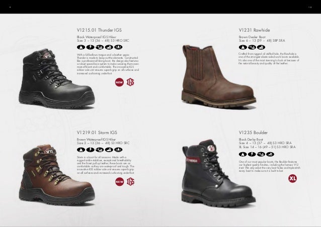 v12 storm safety boots