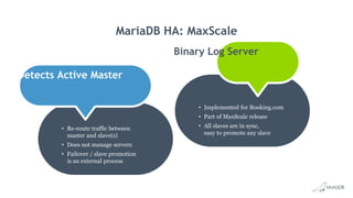 MariaDB High Availability | PPTX