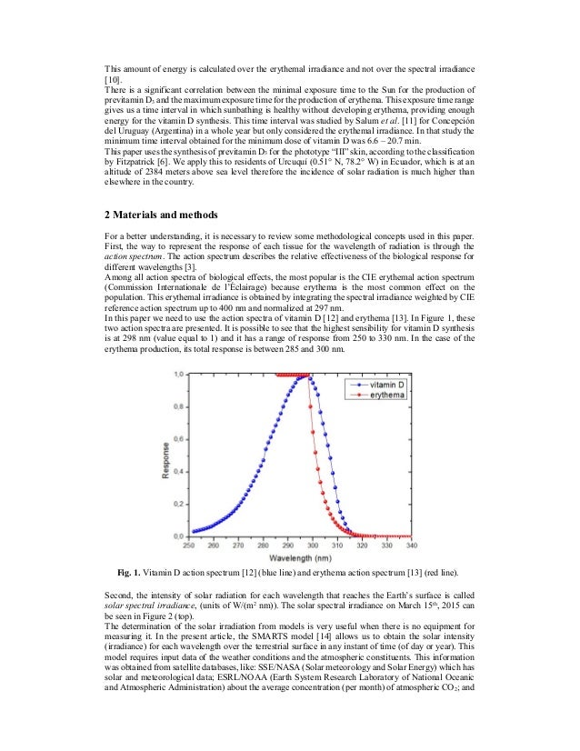 Calculation of the Sun exposure for the synthesis of ...