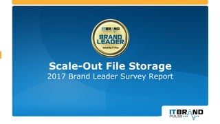Scale-Out File Storage
2017 Brand Leader Survey Report
 