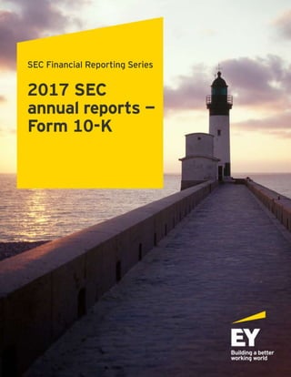 SEC Financial Reporting Series
2017 SEC
annual reports —
Form 10-K
 