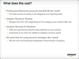 Selling on Amazon 101 – Best Practice | PPTX