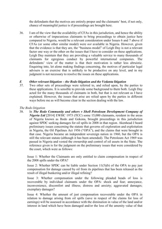 Nigerian People Vs ROYAL DUTCH SHELL PLC [2015] EWHC HT-2015-000241 ...