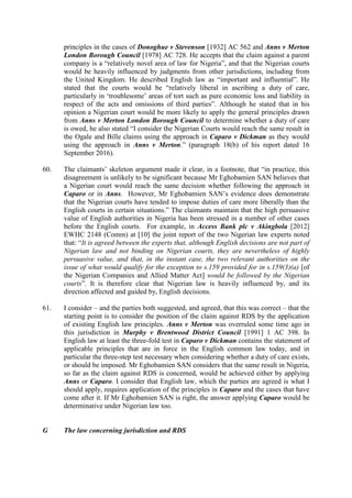 Nigerian People Vs ROYAL DUTCH SHELL PLC [2015] EWHC HT-2015-000241 ...