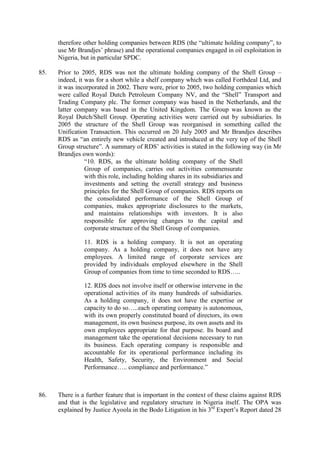 Nigerian People Vs ROYAL DUTCH SHELL PLC [2015] EWHC HT-2015-000241 ...