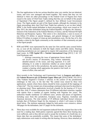 Nigerian People Vs ROYAL DUTCH SHELL PLC [2015] EWHC HT-2015-000241 ...