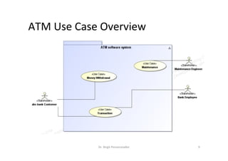 ATM	Use	Case	Overview	
Dr.	Birgit	Penzenstadler	 9	
 