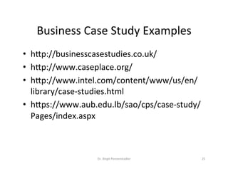 Business	Case	Analysis		
“The	CSULB	online	store”	
1.  ExecuVve	summary	
2.  Problem	statement	
3.  Analysis	
4.  SoluVon	opVons	
5.  Project	descripVon	
6.  Cost-beneﬁt	analysis	
7.  RecommendaVons		
Dr.	Birgit	Penzenstadler	 23	
 