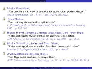 reference
Nicol N Schraudolph,
“Fast curvature matrix-vector products for second-order gradient descent,”
Neural computati...