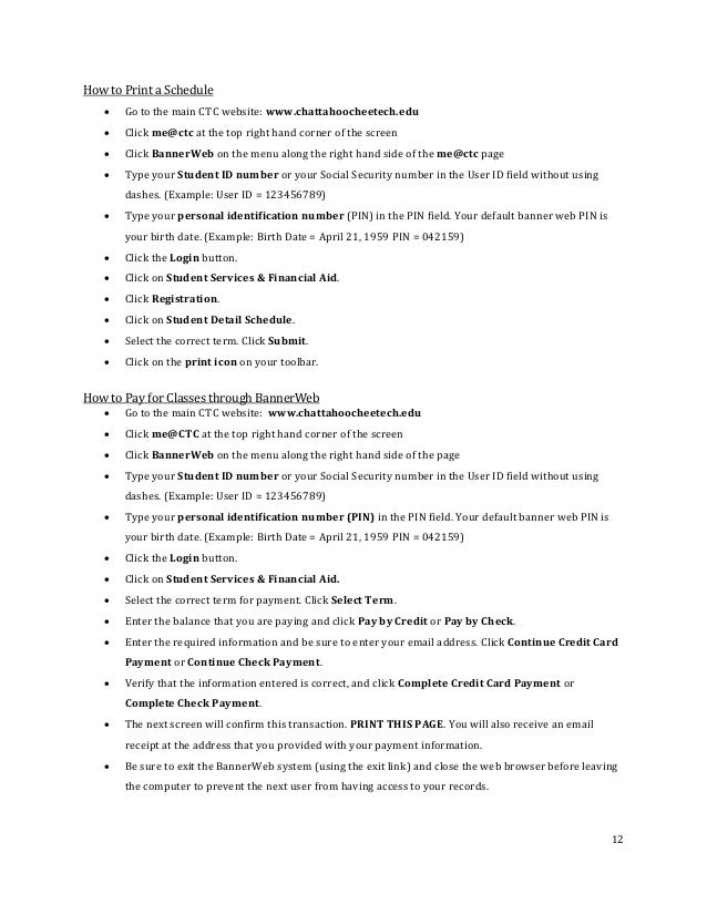 Ctc Student Guidebook