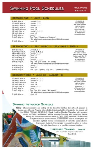 2017 Summer Brochure