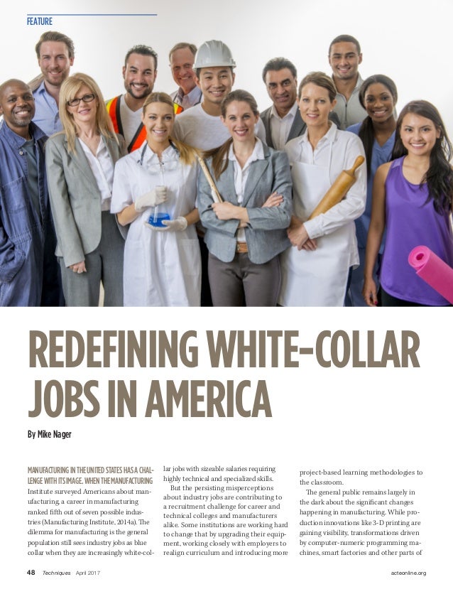 Redefining WhiteCollar Jobs in America