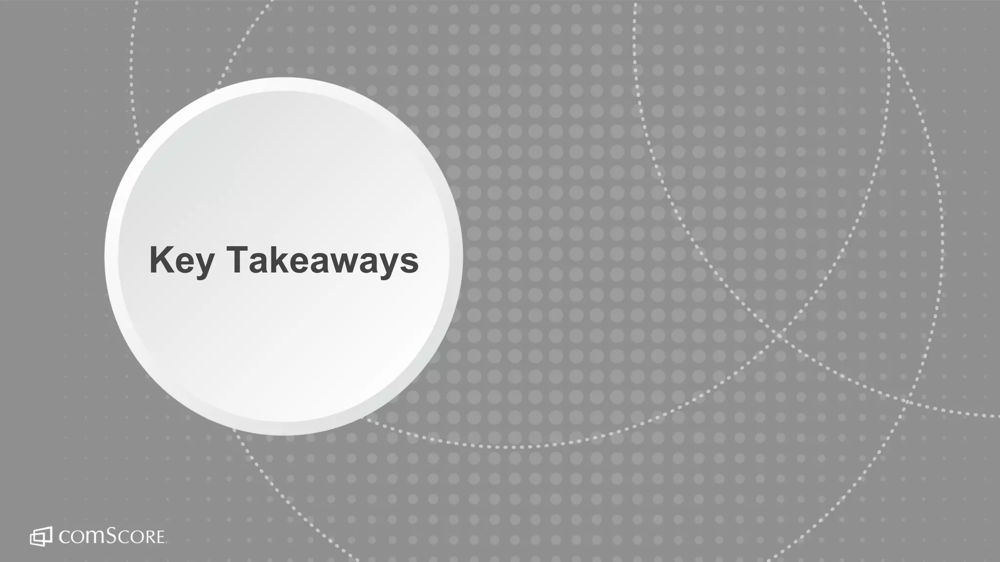 © comScore, Inc. Proprietary.© comScore, Inc. Proprietary. 71
Key Takeaways
 