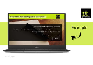 © IT Governance Ltd 2018
Example
 