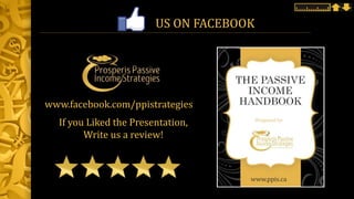 US ON FACEBOOK
www.facebook.com/ppistrategies
If you Liked the Presentation,
Write us a review!
www.ppis.ca
 