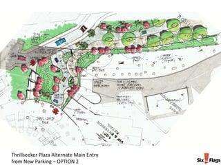 Thrillseeker Plaza Alternate Main Entry
from New Parking – OPTION 2
 