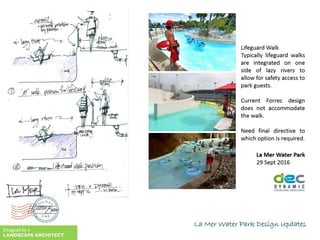 La Mer Water Park Design Updates
Designed by a
LANDSCAPE ARCHITECT
 