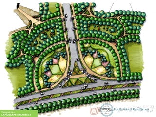 Final Hand Rendering
Designed by a
LANDSCAPE ARCHITECT
 