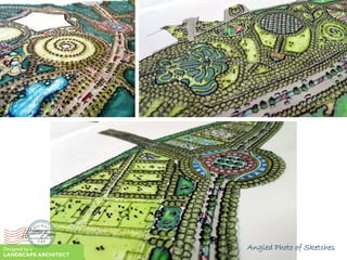 Angled Photo of SketchesDesigned by a
LANDSCAPE ARCHITECT
 