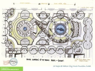 St Regis @ Habtoor City Music Fountain, Dubai
Designed by a
LANDSCAPE ARCHITECT
 