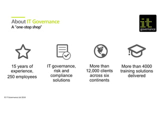 © IT Governance Ltd 2018
About IT Governance
 