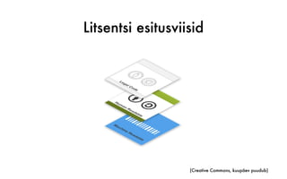 Litsentsi esitusviisid
(Creative Commons, kuupäev puudub)
 