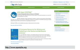 http://www.apastyle.org
 