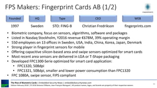The Rise of Biometric Cards - Edition February 2018 | PDF