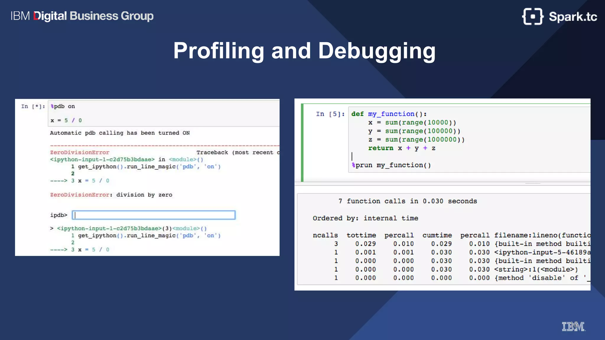 16
Profiling and Debugging
 