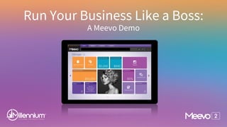 Run Your Business Like a Boss:
A Meevo Demo
 