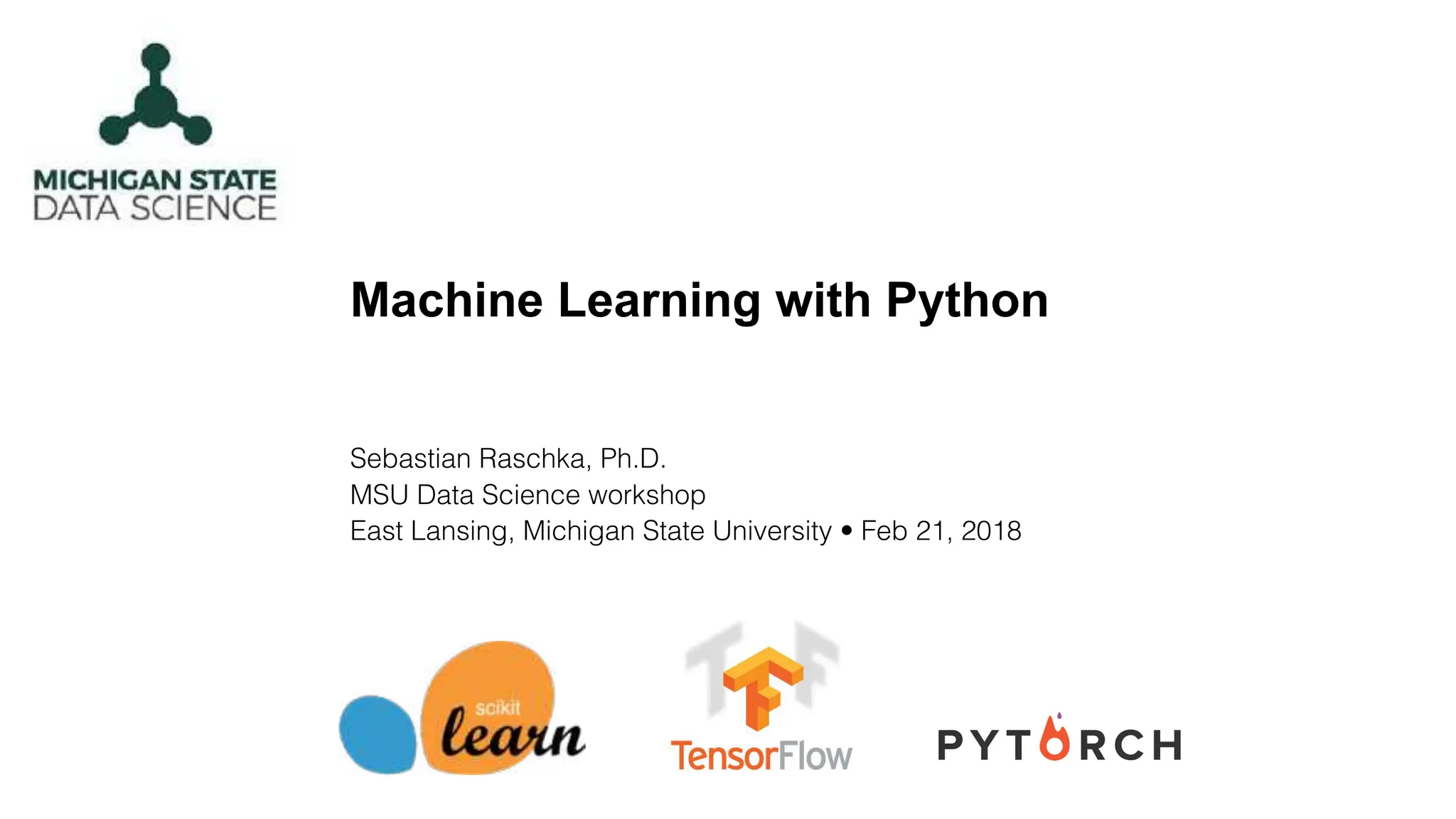 Machine Learning Crash Course by Sebastian Raschka | PDF