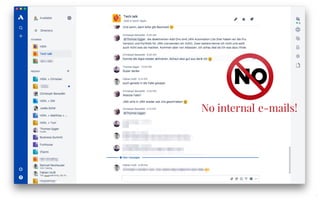 13.03.2018. 21
No internal e-mails!
 
