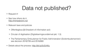 Free machine-readable data from the public sector. Yes, please!