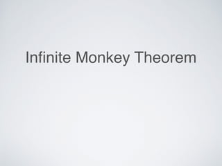 Inﬁnite Monkey Theorem
 