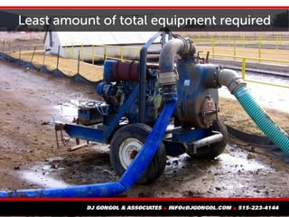 Least amount of total equipment required
 