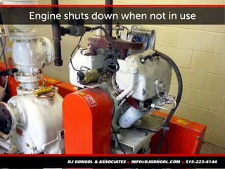 Engine shuts down when not in use
 