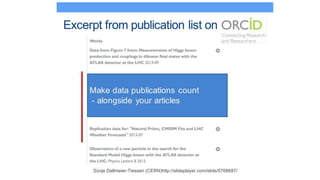 Sünje Dallmeier-Tiessen (CERN)http://slideplayer.com/slide/5768687/
 