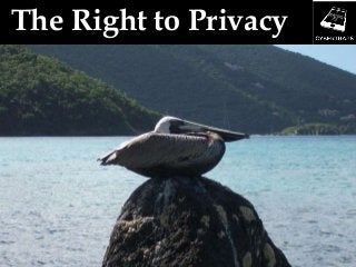 The Right to Privacy
 