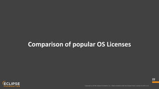OSS licenses and the Eclipse Public License | PPTX