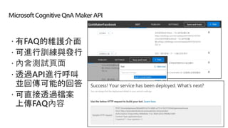MicrosoftCognitive QnA Maker API
 
