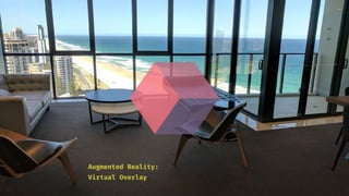 Virtual Overlay
Augmented Reality:
 