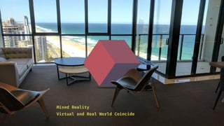 Virtual and Real World Coincide
Mixed Reality
 
