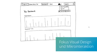 Fokus Visual Design
und Mikrointeraktion
 